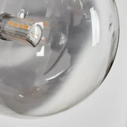 hofstein Applique murale - Verre Chehalis Ambre, Clair, Fumé, 3 lumières