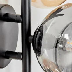 hofstein Applique murale - Verre Chehalis Ambre, Clair, Fumé, 3 lumières