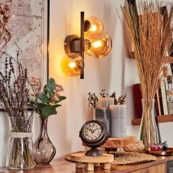 hofstein Applique murale - Verre Chehalis Ambre, 3 lumières