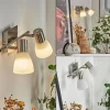 hofstein Applique murale Villaseca LED Nickel mat, 2 lumières