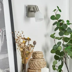 hofstein Applique murale Villaseca LED Nickel mat, 1 lumière