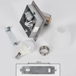 hofstein Applique murale Villaseca LED Nickel mat, 1 lumière