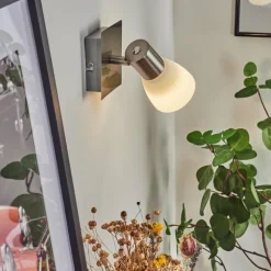 hofstein Applique murale Villaseca LED Nickel mat, 1 lumière