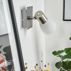 hofstein Applique murale Villaseca LED Nickel mat, 1 lumière