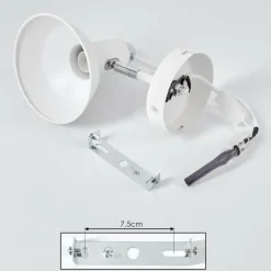 Luminaires Scandinaves-hofstein Applique murale Vouzy Blanc, 1 lumière