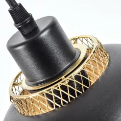 Lampes Dorées-hofstein Applique murale Wambez Noir, 1 lumière