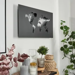 hofstein Applique murale Zabreira LED Noir, Argenté, 1 lumière