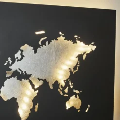 hofstein Applique murale Zabreira LED Noir, Argenté, 1 lumière