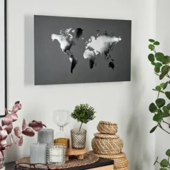 hofstein Applique murale Zabreira LED Noir, Argenté, 1 lumière