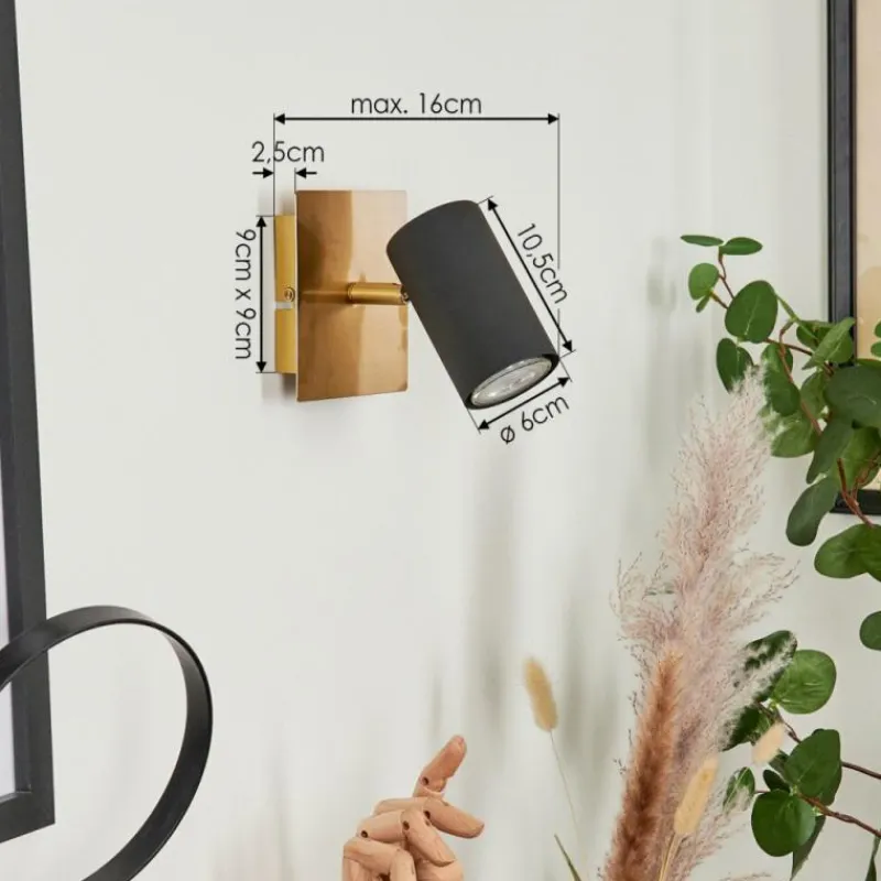 Lampes Dorées-hofstein Applique murale Zuoz Or, 1 lumière