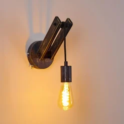 hofstein Applique murale Aarhus Gris, Noir, 1 lumière