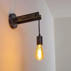 hofstein Applique murale Aarhus Gris, Noir, 1 lumière