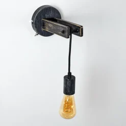 hofstein Applique murale Aarhus Gris, Noir, 1 lumière