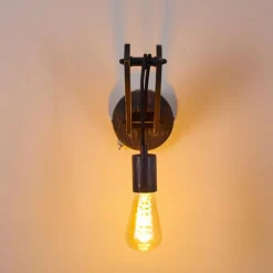 hofstein Applique murale Aarhus Gris, Noir, 1 lumière