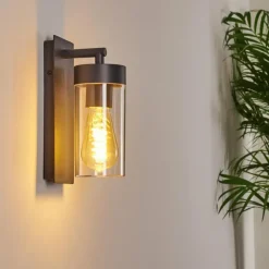 Lampes Industrielles-hofstein Applique murale Abaco Anthracite, 1 lumière