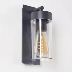 Lampes Industrielles-hofstein Applique murale Abaco Anthracite, 1 lumière