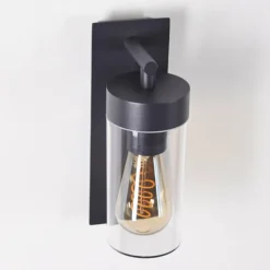 Lampes Industrielles-hofstein Applique murale Abaco Anthracite, 1 lumière