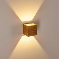 hofstein Applique murale Adak LED Bois foncé, 1 lumière
