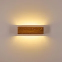 hofstein Applique murale Adak LED Bois foncé, 1 lumière