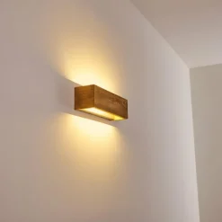 hofstein Applique murale Adak LED Bois foncé, 1 lumière