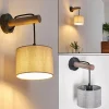 Lampes En Tissu-hofstein Applique murale Adelboden Bois foncé, Noir, 1 lumière