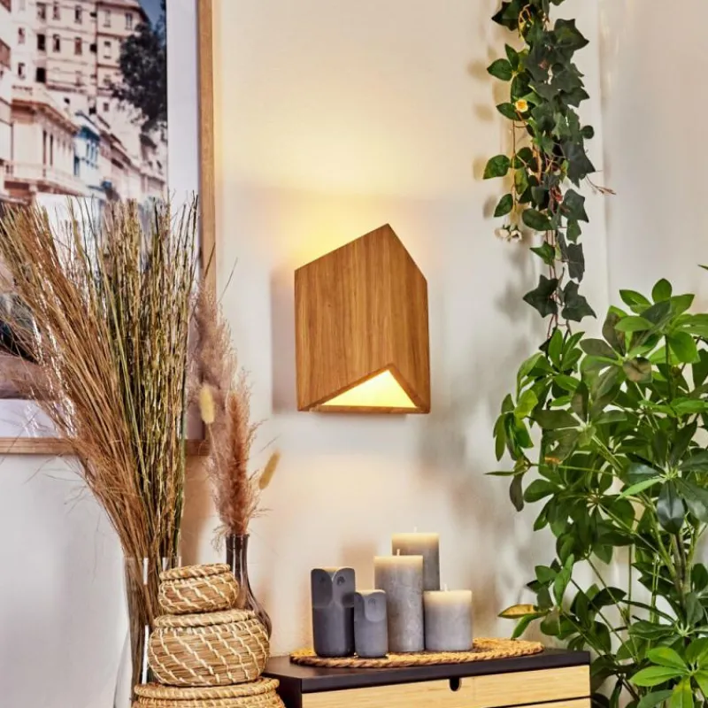 Lampes En Bois-hofstein Applique murale Agnoron LED Écru, 1 lumière