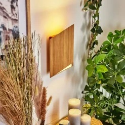 Lampes En Bois-hofstein Applique murale Agnoron LED Écru, 1 lumière