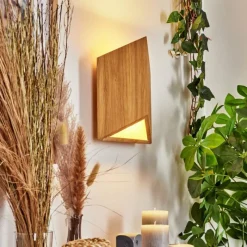 Lampes En Bois-hofstein Applique murale Agnoron LED Écru, 1 lumière