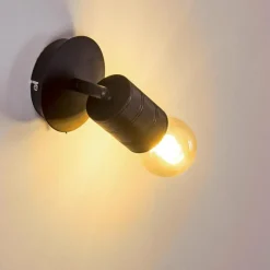 Luminaires Scandinaves-hofstein Applique murale Ajaccio Noir, 1 lumière