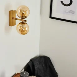 hofstein Applique murale Alden Laiton, 2 lumières