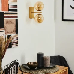 hofstein Applique murale Alden Laiton, 2 lumières