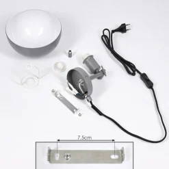 hofstein Applique murale Alikata Noir, 1 lumière