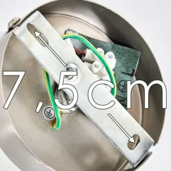 Lampes En Tissu-hofstein Applique murale Alsen Nickel mat, 1 lumière