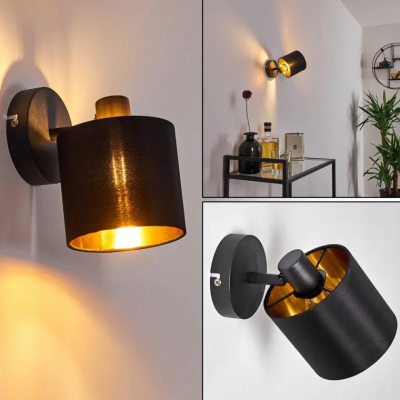 Lampes En Tissu-hofstein Applique murale Alsen Noir, 1 lumière