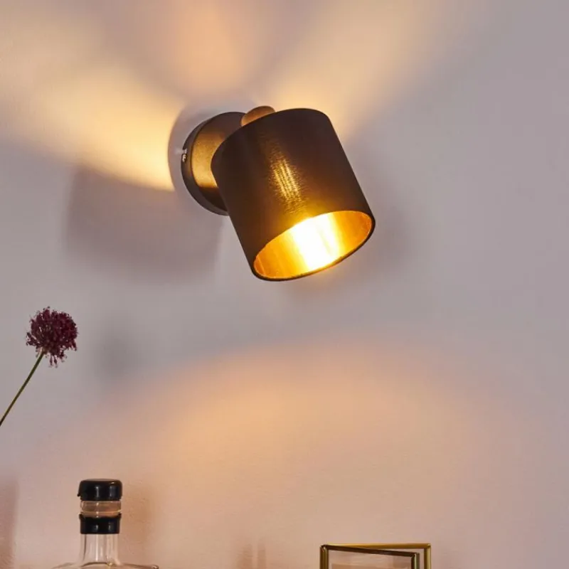 Lampes En Tissu-hofstein Applique murale Alsen Noir, 1 lumière