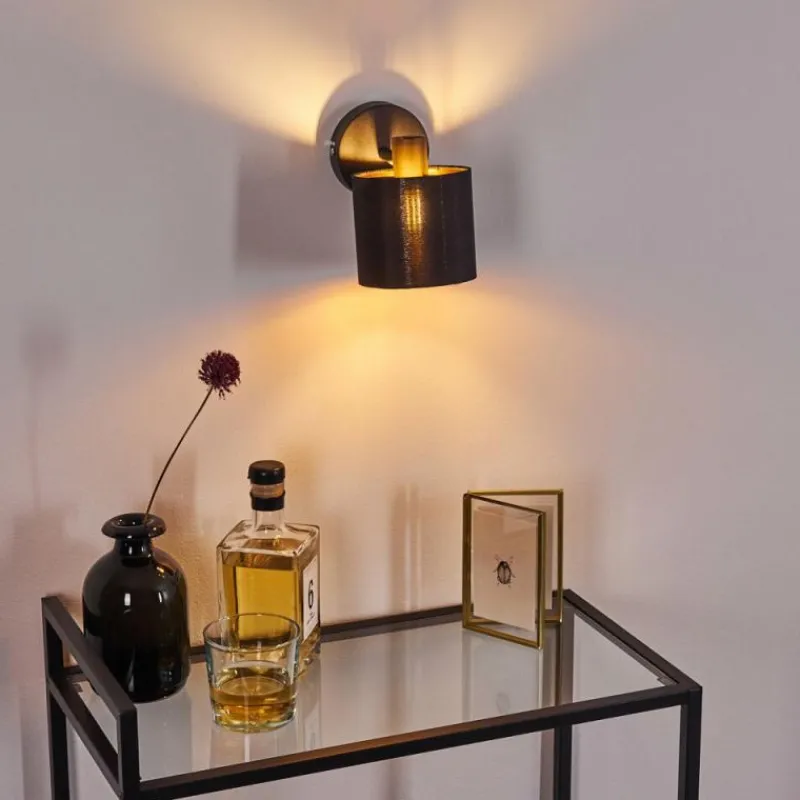 Lampes En Tissu-hofstein Applique murale Alsen Noir, 1 lumière