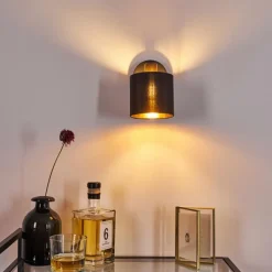 Lampes En Tissu-hofstein Applique murale Alsen Noir, 1 lumière
