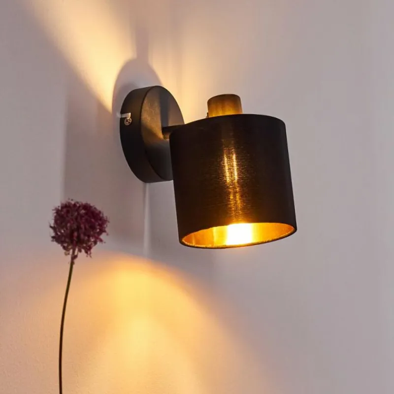 Lampes En Tissu-hofstein Applique murale Alsen Noir, 1 lumière