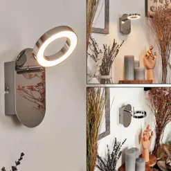 hofstein Applique murale Altamahaw LED Argenté, 1 lumière