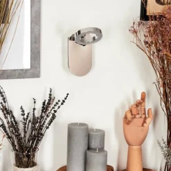 hofstein Applique murale Altamahaw LED Argenté, 1 lumière