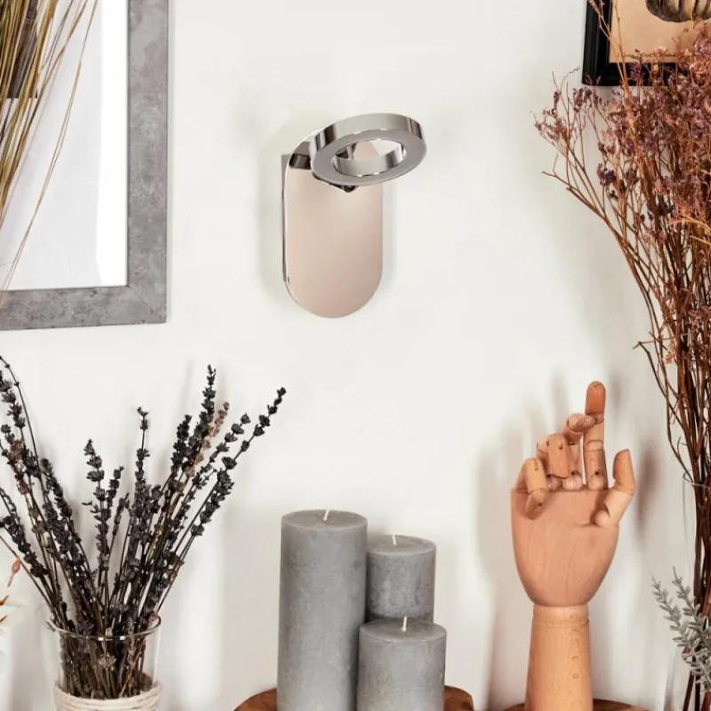 hofstein Applique murale Altamahaw LED Argenté, 1 lumière