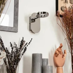 hofstein Applique murale Altamahaw LED Argenté, 1 lumière