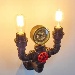 hofstein Applique murale Amal Noir, 2 lumières