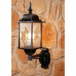 Luminaires Konstsmide Applique murale Amapala Noir, 1 lumière