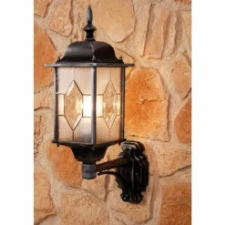 Luminaires Konstsmide Applique murale Amapala Noir, 1 lumière