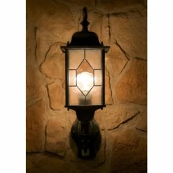 hofstein Applique murale Amapala Noir, 1 lumière, Détecteur de mouvement