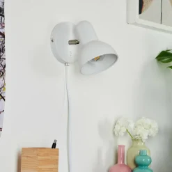 hofstein Applique murale Ambousi Chrome, Blanc, 1 lumière