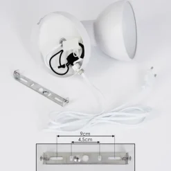 hofstein Applique murale Ambousi Chrome, Blanc, 1 lumière