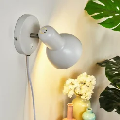 hofstein Applique murale Ambousi Chrome, Blanc, 1 lumière