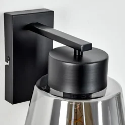 hofstein Applique murale Angelshaug Noir, 1 lumière